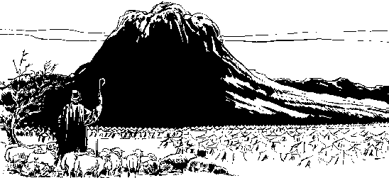 Moses facing the Mountain